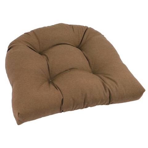 19-inch Twill U-shaped Chair Cushion (Set of 1, 2, or 4) - 19 x 19