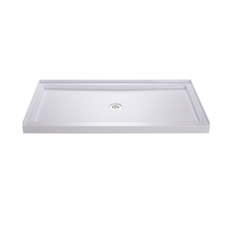 DreamLine Duet 32 in. D x 60 in. W x 74 3/4 in. H Bypass Sliding Shower Door and Shower Base Kit - 32" x 60"