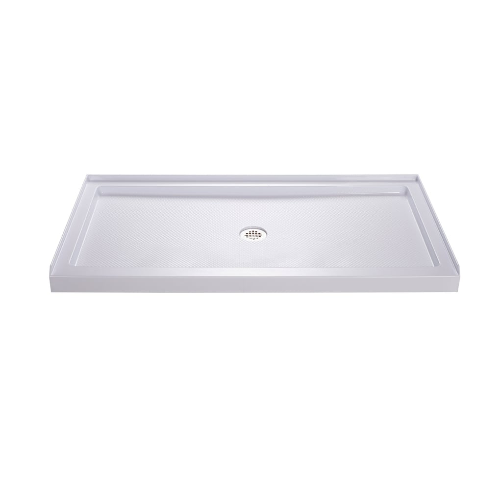 DreamLine SlimLine 34 in. D x 54 in. W x 2 3/4 in. H Single Threshold Shower Base - 34" x 54"