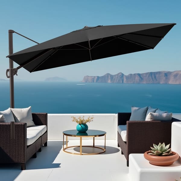 13 ft wood patio umbrella Patio Umbrella Wooden 13ft 8-Rib