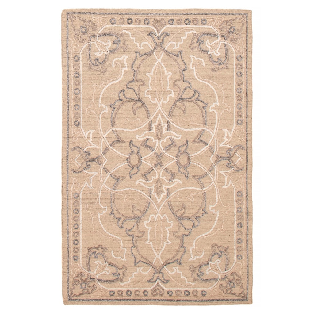 ECARPETGALLERY Hand-knotted Tangier Tan Wool Rug - 5'1 x 7'11
