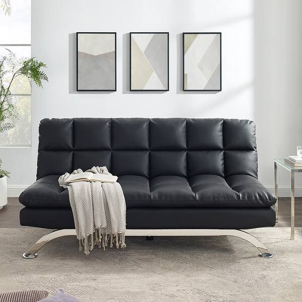 Shop Euro Deckchair Convertible Sleeper Leather Modern Simple