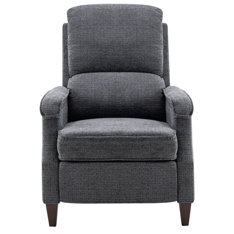 Push-Back Upholstered Recliner with Thickened Seat Cushion Backrest