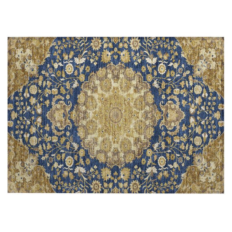 Machine Washable Indoor/ Outdoor Global Eckley Chantille Rug
