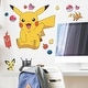 preview thumbnail 2 of 3, Yellow & Red & Blue Pikachu Giant Wall Decals by RoomMates