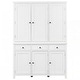 preview thumbnail 20 of 36, reestanding Kitchen Pantry Cupboard Storage Cabinet with Door Shelves