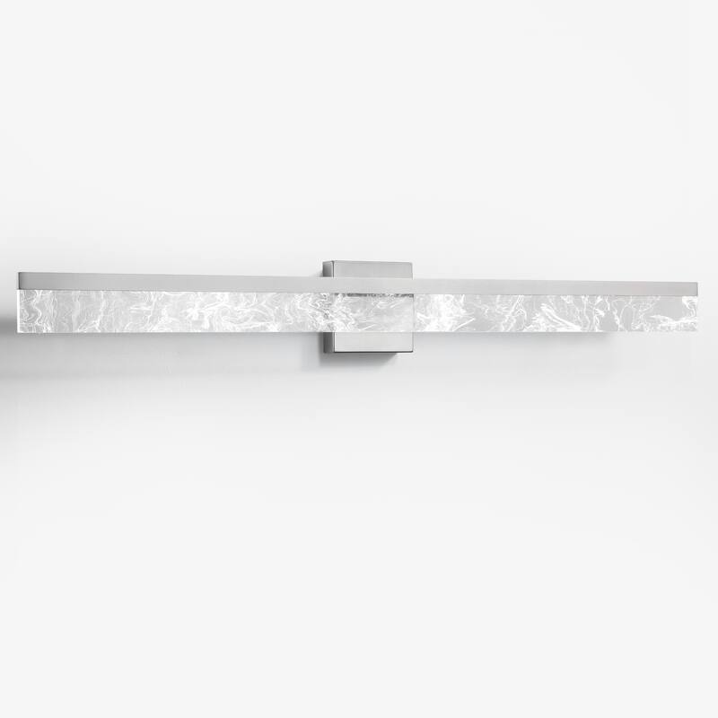 LED Bathroom Vanity Light 24/32/39 inch Dimmable Metal Wall Sconce - Black/Warm White Light