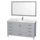 Option Gray / Giotto Quartz Top / Brushed Chrome Hardware