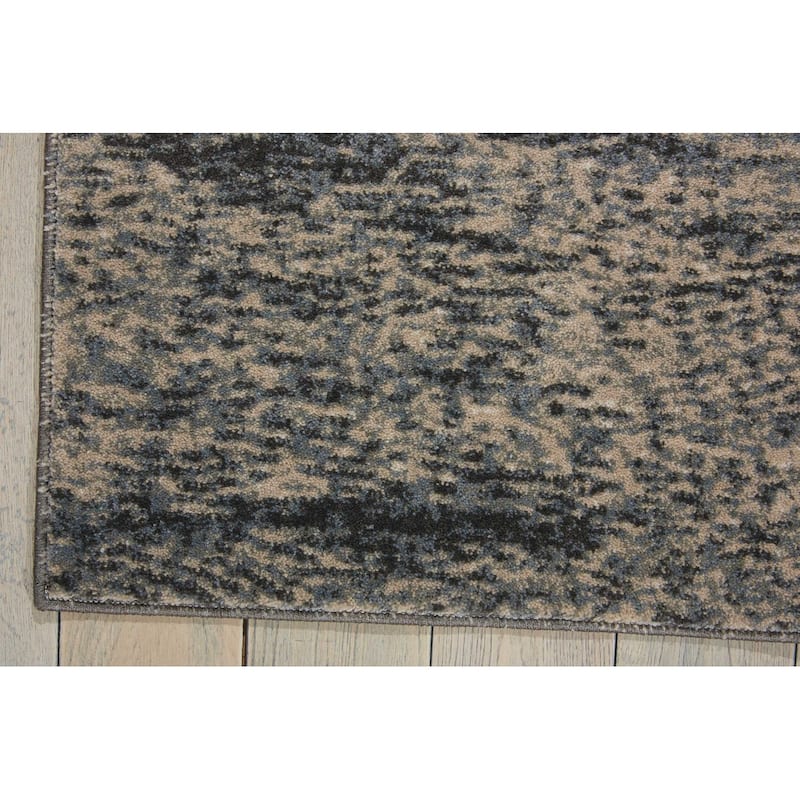 Hibuz Abstract Modern Non Skid Stain Resistant Area Rug By HomeRoots - 153' X '111' X '0.5