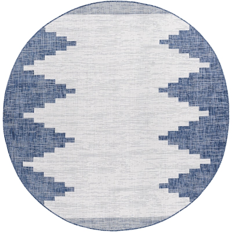 Livabliss Eagean Bohemian Diamond Indoor / OutdoorArea Rug
