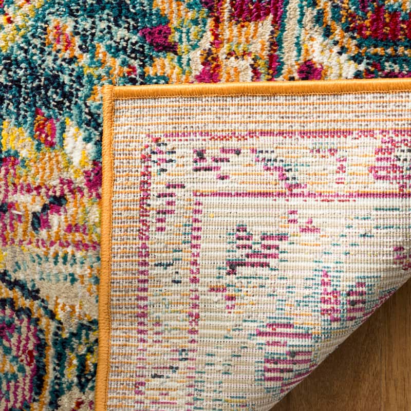 SAFAVIEH Savannah Basmah Boho Oriental Polyester Medallion Rug