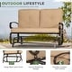 preview thumbnail 23 of 38, Nista 2 Person Outdoor Patio Glider Garden Bench Rocker Chair by Havenside Home