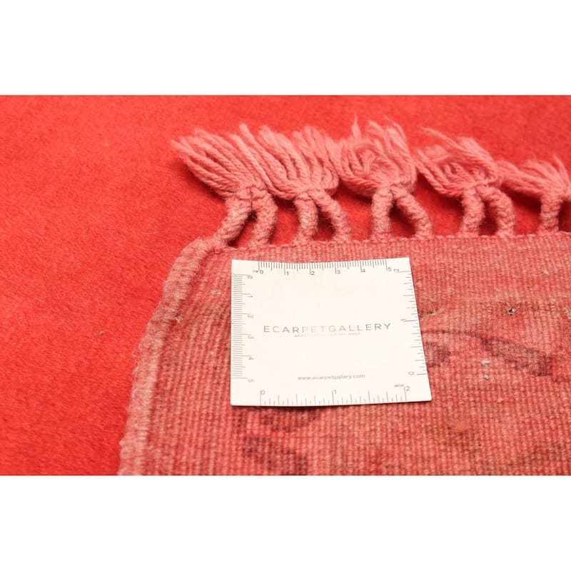 ECARPETGALLERY Hand-knotted Color Transition Red Wool Rug - 2'10 x 9'1