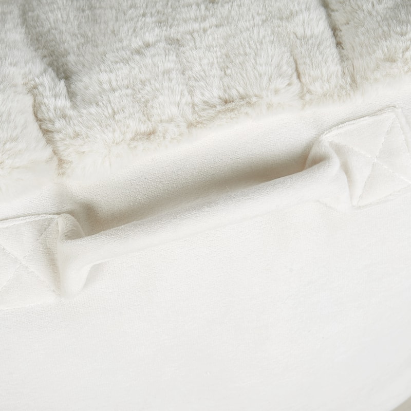 Home Soft Things FoxFauxFur Bedrest