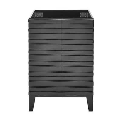 Cascade 24" Bathroom Vanity In Black Cabinet Only