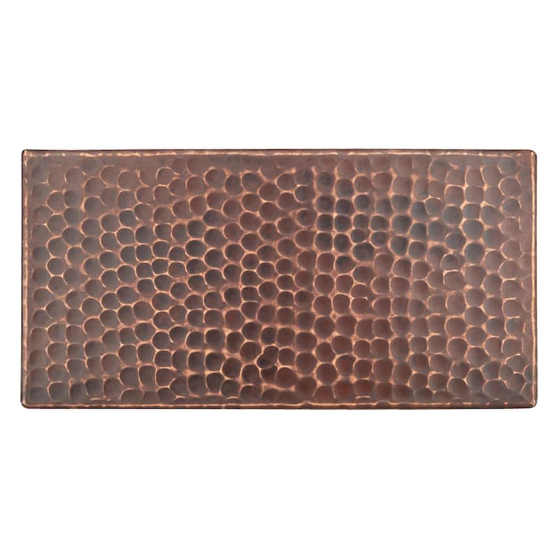 4" x 8" Hammered Copper Tile - Quantity 4 (T48DBH_PKG4)