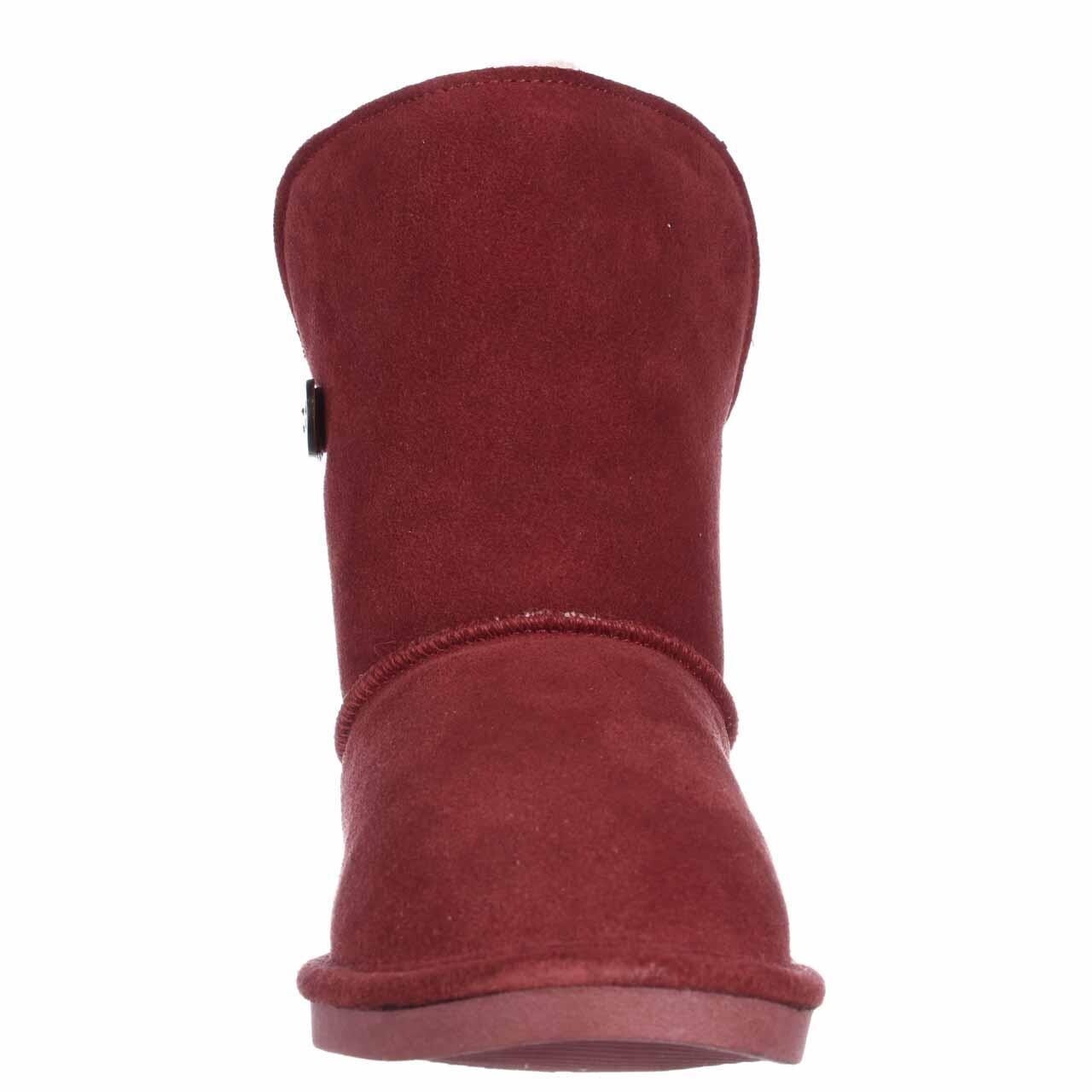 Shop Bearpaw Elena Sheepskin Lined Comfort Winter Boots Redwood