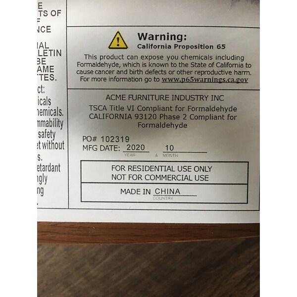 Acme Yoselin Office Chair White Pu Walnut Overstock 26055273