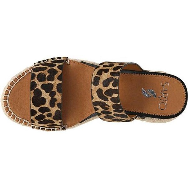 franco sarto leopard slides
