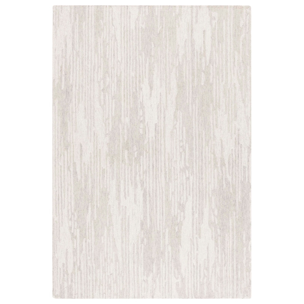 SAFAVIEH Handmade Ebony Sandy Wool Rug