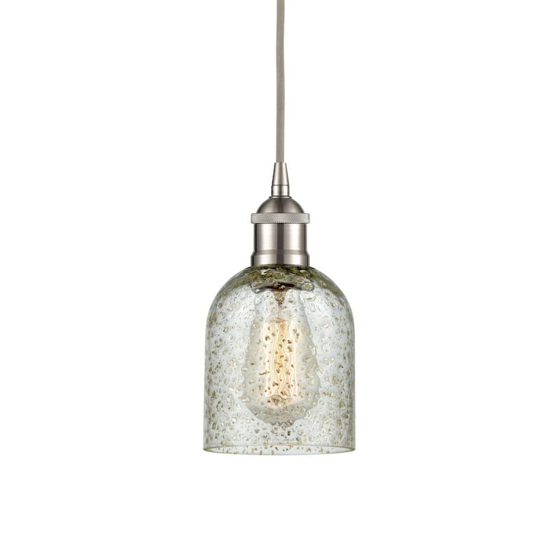 Innovations Lighting 616-1P-10-5 Caledonia Pendant Caledonia 5" Wide - Brushed Satin Nickel / Mica