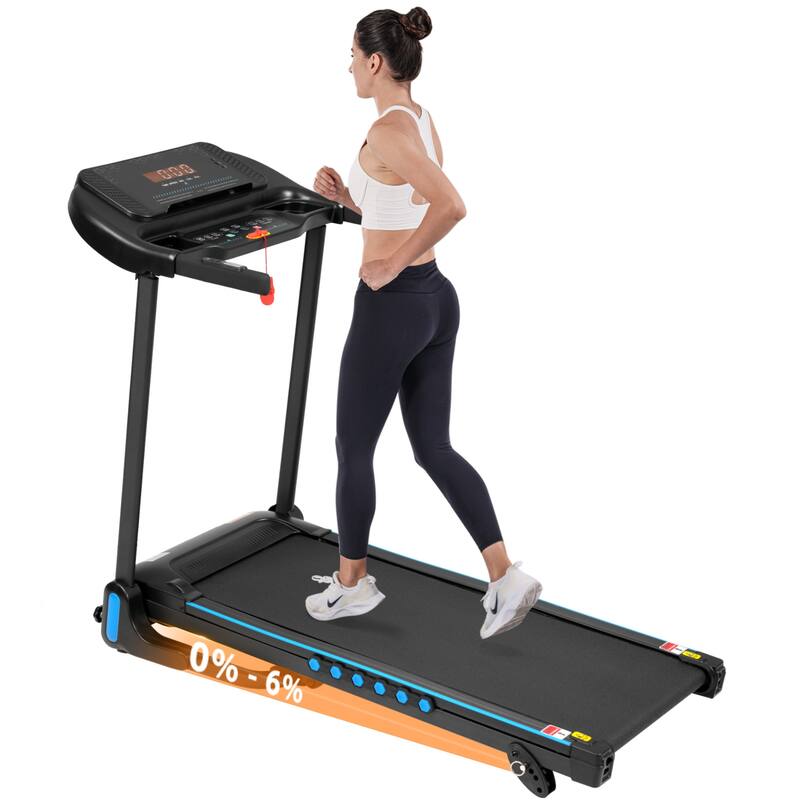 Incline Treadmill for Running & Walking, 3.0 HP Treadmills, 350 lbs Weight Capacity Hydraulic System Auto-Folding Treadmill