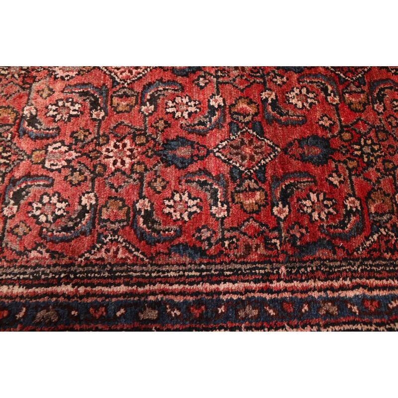 ECARPETGALLERY Hand-knotted Andelz Red Wool Rug - 3'5 x 13'5