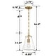 preview thumbnail 6 of 4, Voss 1 Light Luxe Gold Mini Pendant - 8.25"W x 11.5"H x 8.25"D