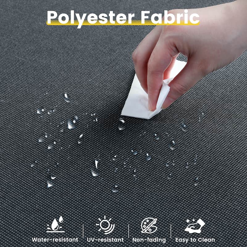 XIZZI 9-piece Patio Furniture Outdoor Wicker Chair Set with Fire Table