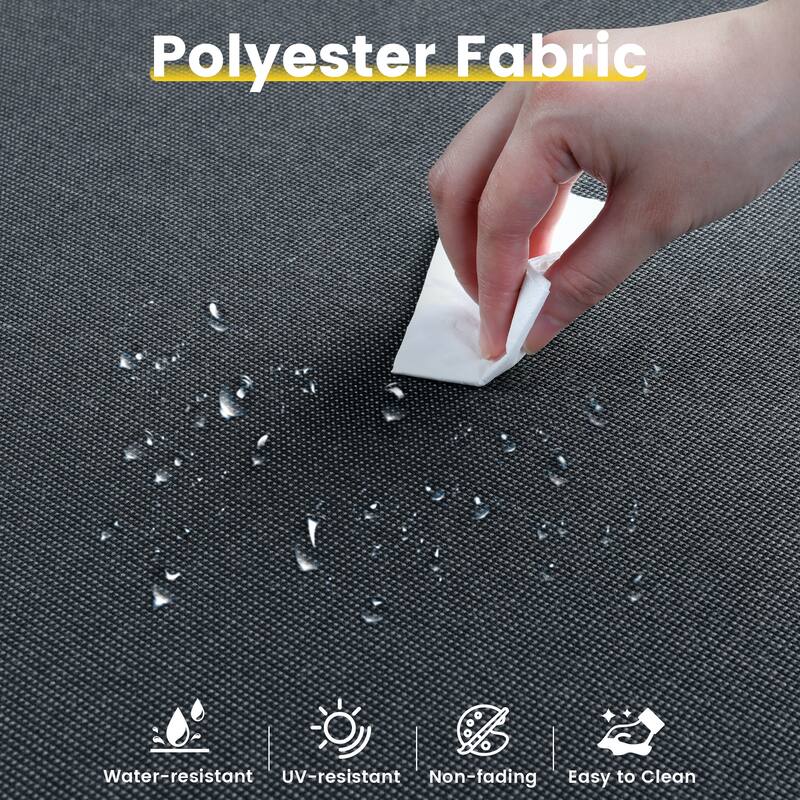 XIZZI 8-Piece Outdoor Wicker Furniture Sectional Set with Firepit