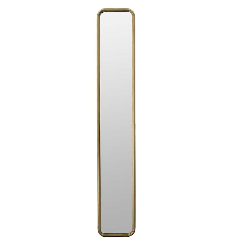 Full Length Mirror with Antique Gold Metal Frame