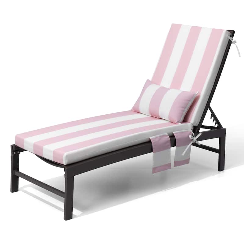Pellebant Outdoor Lounge Chair Cushions with Pillow