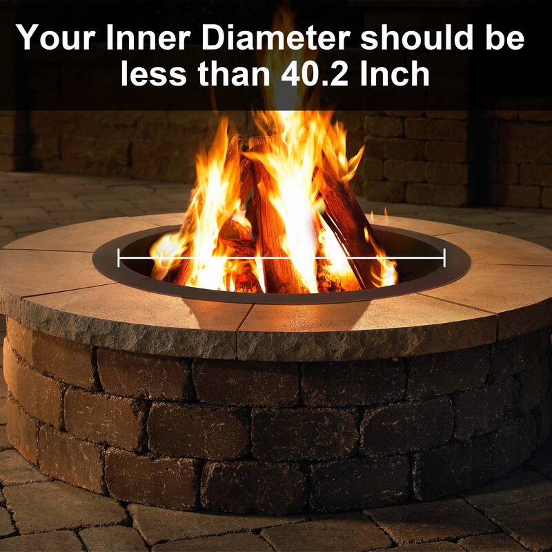 40 inch Round Steel Spark Screen - 40"L x 40"W