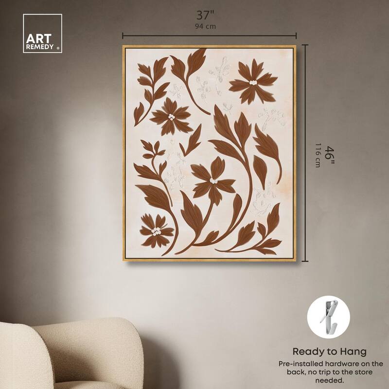 Sepia Sepal II Canvas by Art Remedy