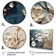 preview thumbnail 5 of 7, Designart "Blue And White Orchid Tree Golden Of Branches III" Tree Wall Décor Gold Modern Canvas Wall Art For Home