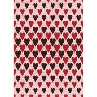 Ahgly Company Machine Washable Transitional Deep Rose Pink Area Rugs ...