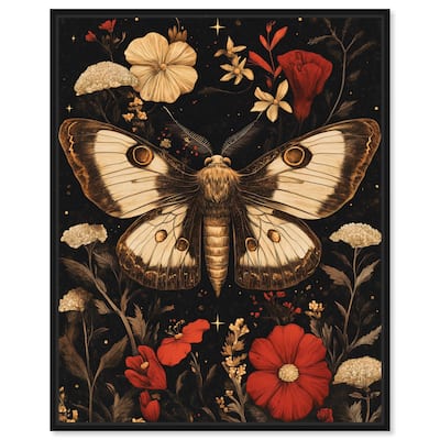 Flying Moth Canvas by Art Remedy