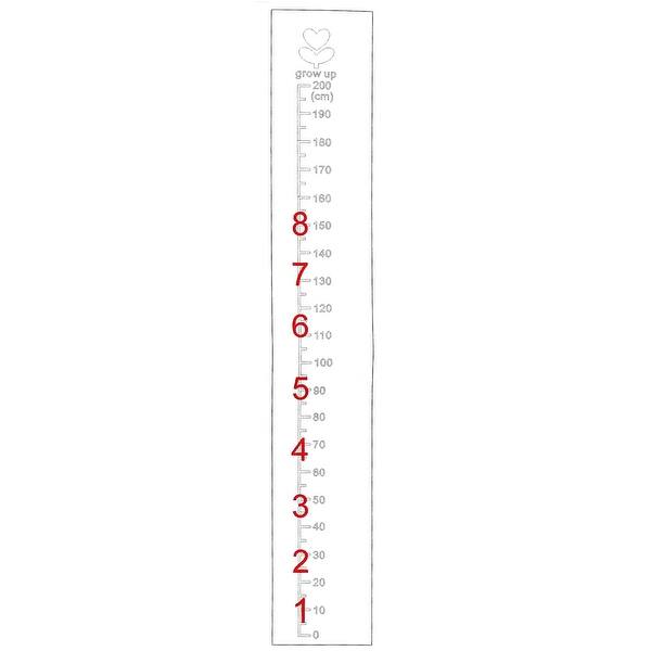 Shop Living Room Acrylic Removable Growth Measure Chart Decal 3d Wall Sticker 1 8m On Sale Overstock 28888223