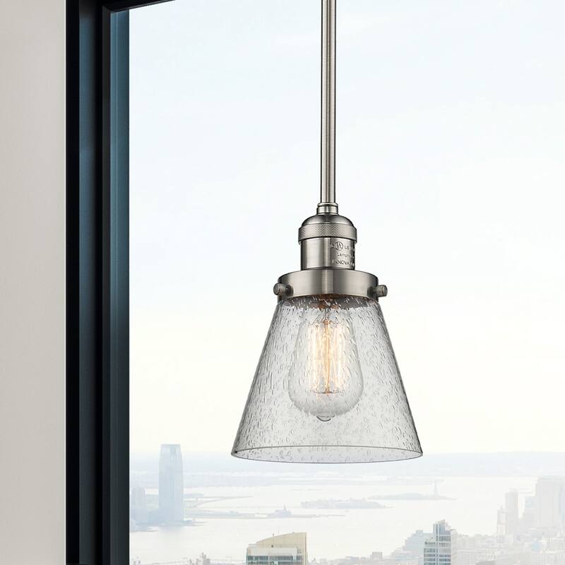 Innovations Lighting Franklin Restoration Cone - 1 Light 6" Stem Hung Mini Pendant