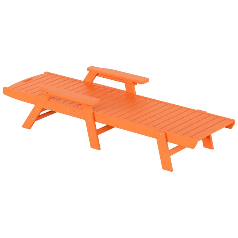 Laguna Hdpe All Weather Outdoor Patio Pool Reclining Chaise Lounge