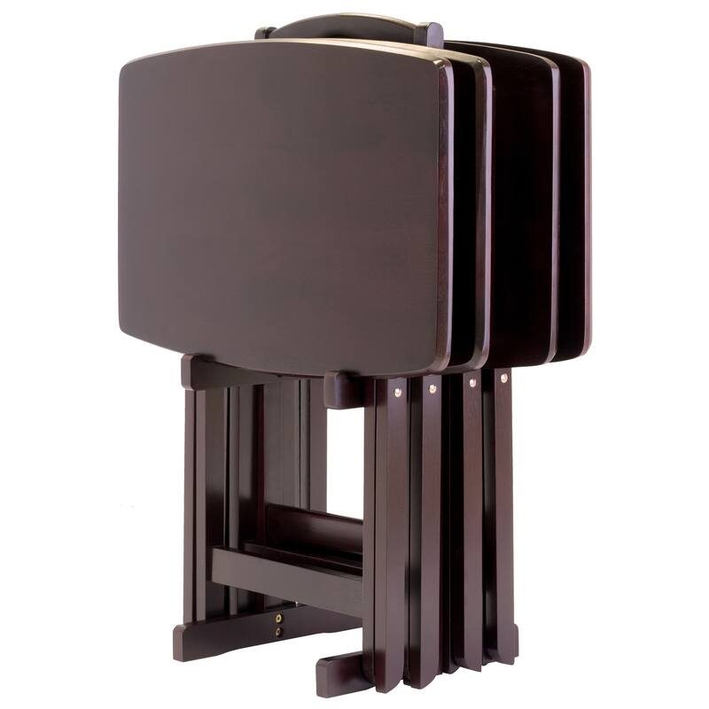 Dylan 5-Pc Oversize Snack Table Set, Espresso - 23.62 x 15.75 x 25.51 inches