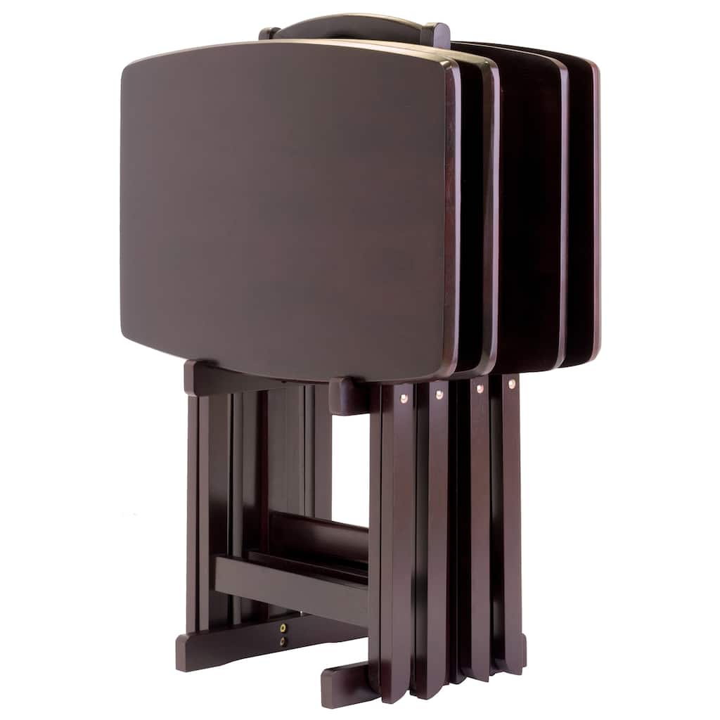 Dylan 5-Pc Oversize Snack Table Set, Espresso - 23.62 x 15.75 x 25.51 inches