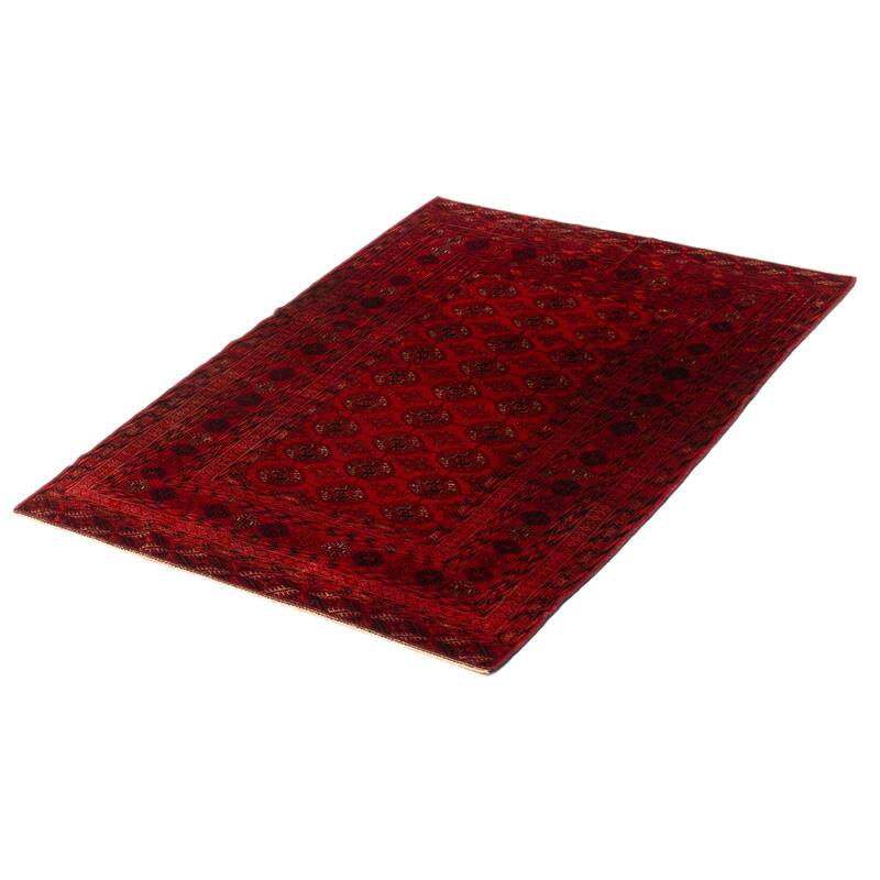 Teimani Red Rug 3'10" x 6'3" - 3'10 x 6'3