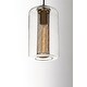 preview thumbnail 4 of 3, Firefly 1-Light Pendant - black / satin brass