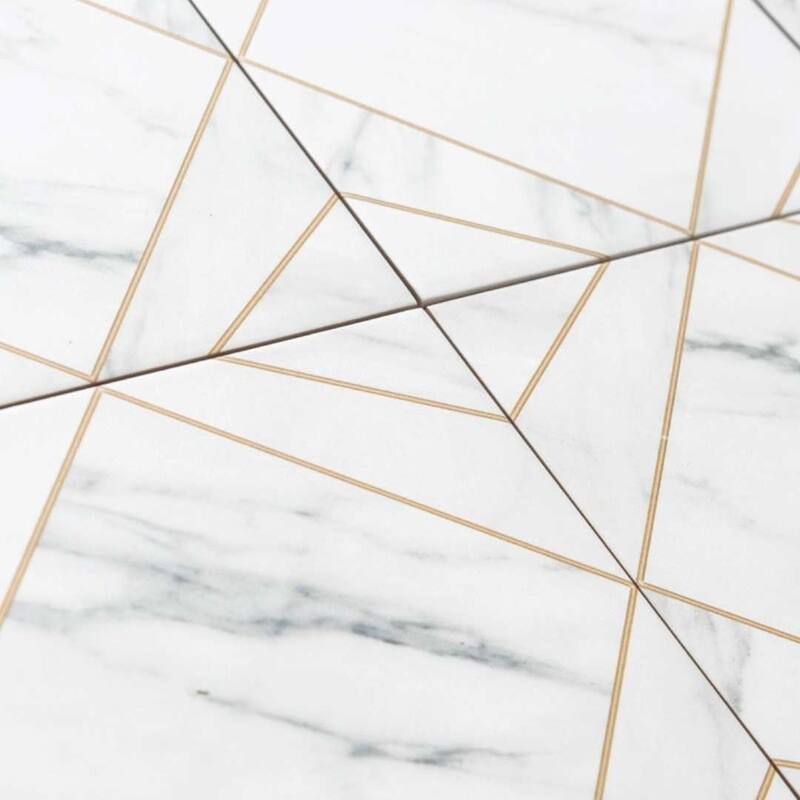 The Tile Life Orion 8x8 Matte White Marble Look Porcelain Floor & Wall Tile
