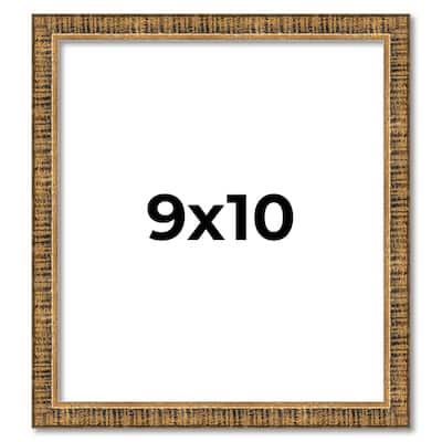9x10 Frame Gold Solid Wood Picture Frame - Complete Modern Photo Frame