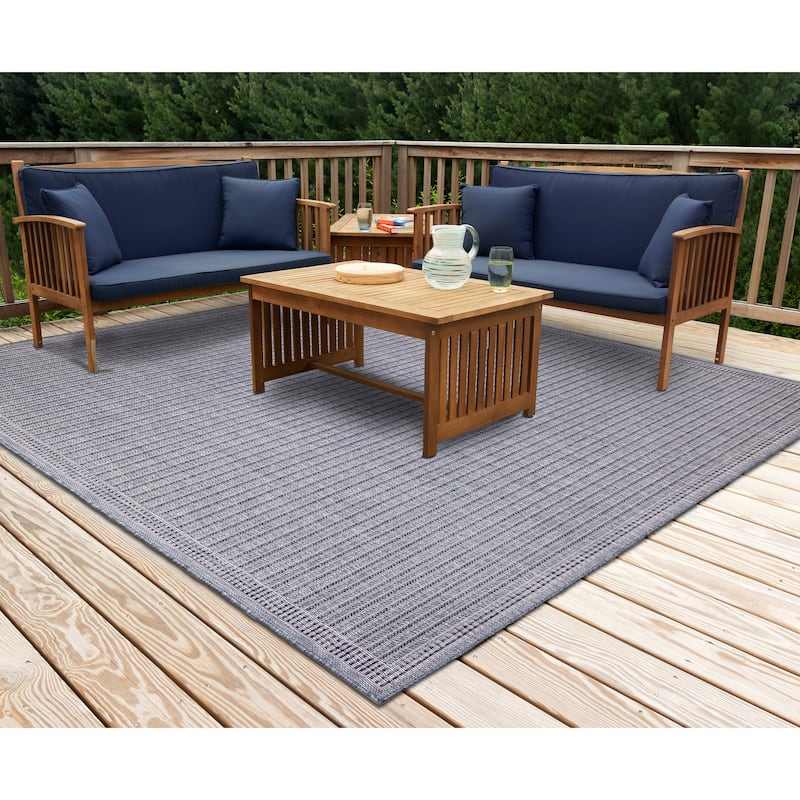 Liora Manne Malibu Simple Border Indoor/Outdoor Rug