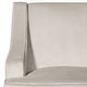 preview thumbnail 4 of 13, Porch & Den Lyric Dove Grey Velvet Swoop Arm Accent Chair