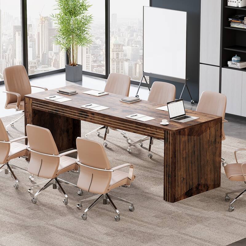 79-Inch Extra Long Desk for 6-8 People,Conference Table for Office