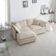 Option Beige 2-Seater Sofa+Ottomans